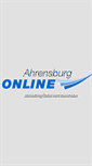 Mobile Screenshot of ahrensburg-online.de
